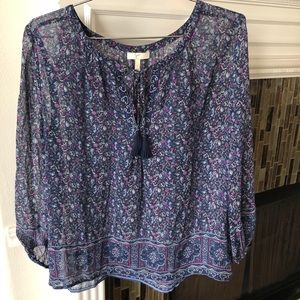 Joie Floral Print Top Size S